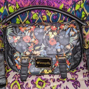 Loungefly Flower Skull Purse and Matching Wallet